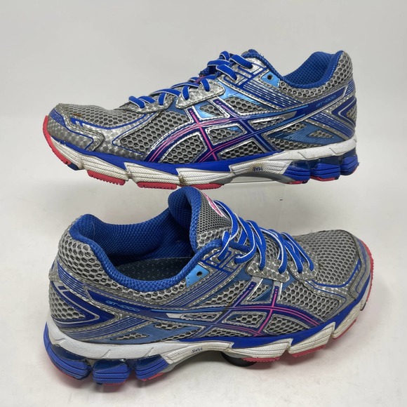 ASICS GT-1000 Run Shoe Women's 8 1/2 Silver Blue T3R5N 927:J.7.8 - Picture 2 of 13